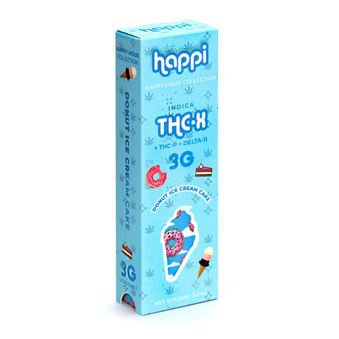 happi THC-X + THC-P + Delta 11 3g Disposable Vape