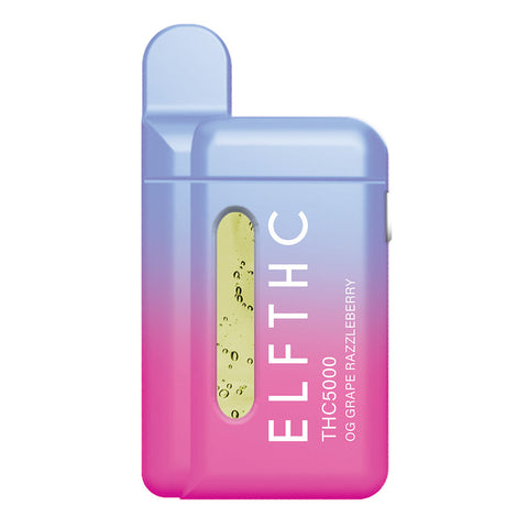 ELFTHC Avarin Blend HHC + HHCP 380mAh Rechargeable Vape Disposable 5000MG - OG Grape Razzleberry (Hybrid/Sativa)