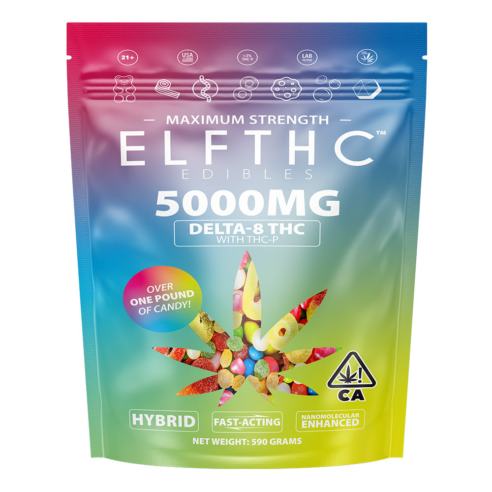 ELFTHC Maximum Strength Delta-8 THC With THC-P Edibles 5000MG