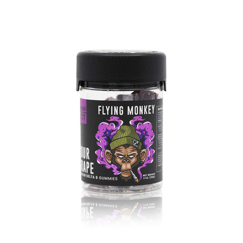 Flying Monkey 1000MG Delta 8 Gummies - 20 ct - Sour Grape