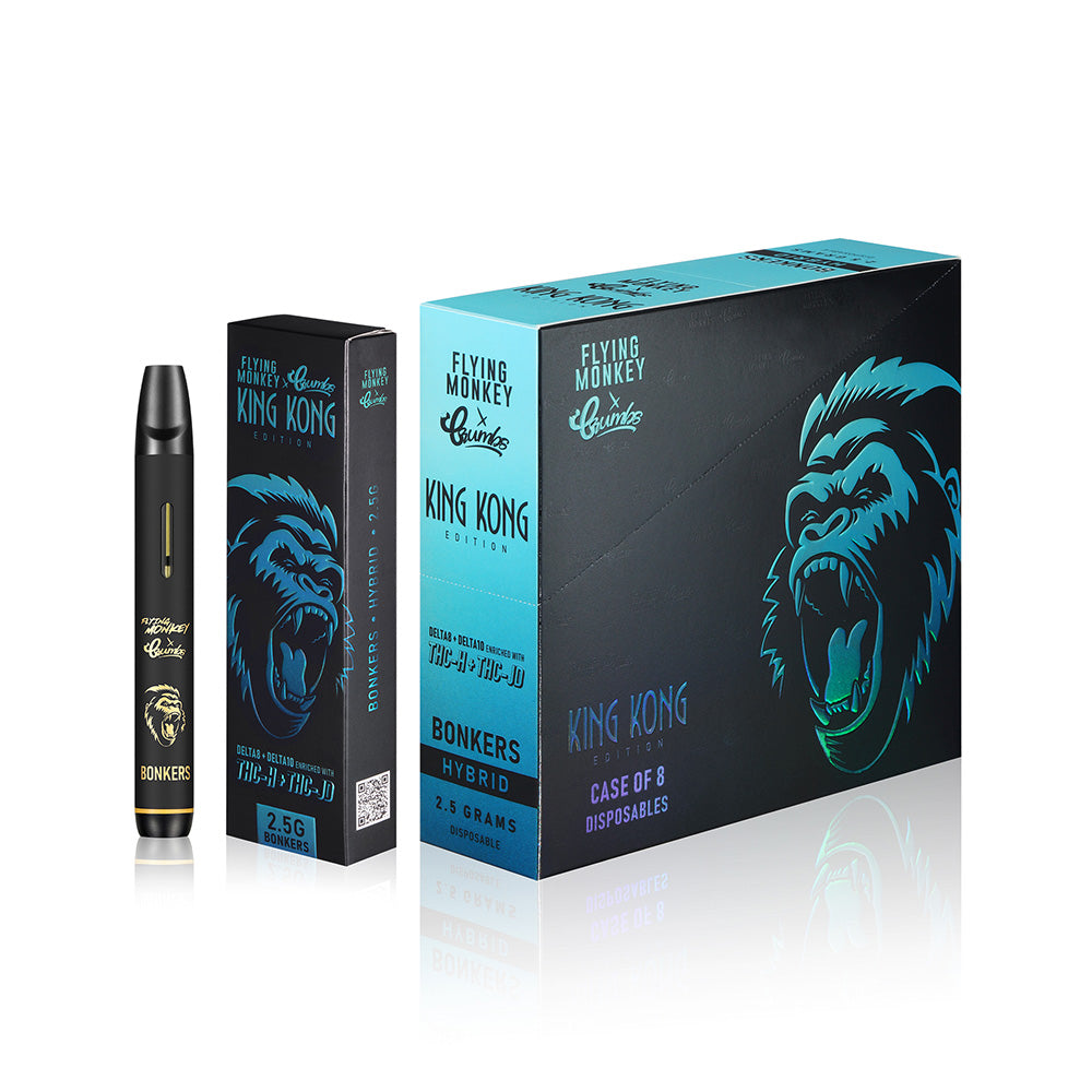 Flying Monkey x Crumbs King Kong Edition Delta8 + Delta10 Enriched With THC-H + THC-JD 2.5G Disposable Vape - Bonkers 