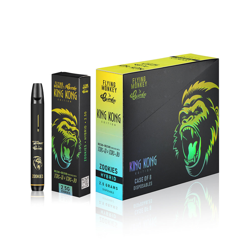 Flying Monkey x Crumbs King Kong Edition Delta8 + Delta10 Enriched With THC-H + THC-JD 2.5G Disposable Vape - Zookies 