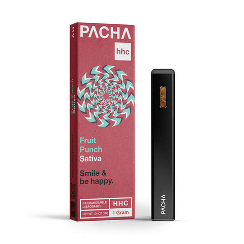 PACHA 1G HHC Rechargeable Disposable Vape 1ML by PACHAMAMA - Fruit Punch (Sativa)