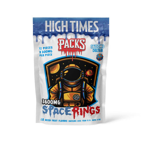 HIGH TIMES x PACKS 3600MG D8 Space Rings Gummies - Mixed Fruit 