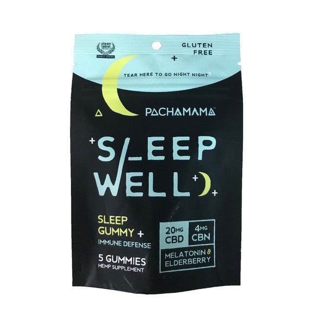 Pachamama 20MG Sleep Well CBD Sleep Gummy - 5ct Pouch