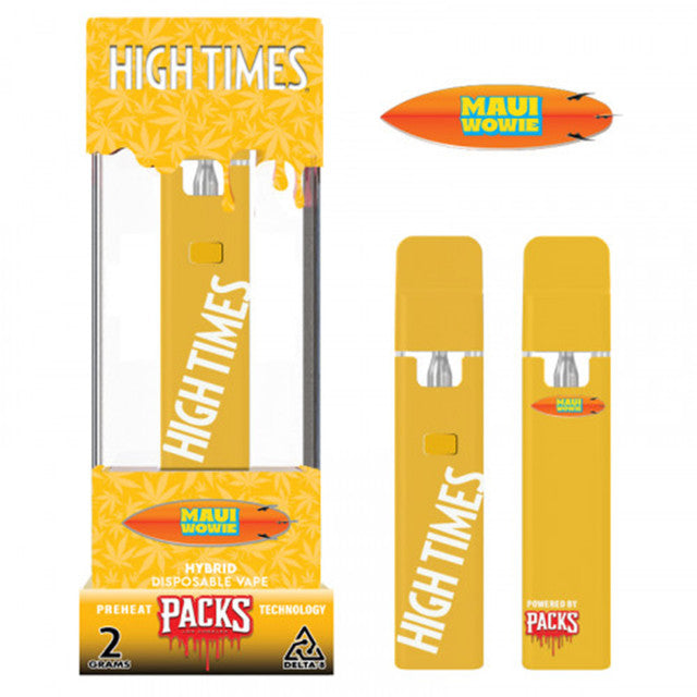 Packs High Times Live Resin Delta 8 Disposable 2G -  Maui Wowie (Hybrid)