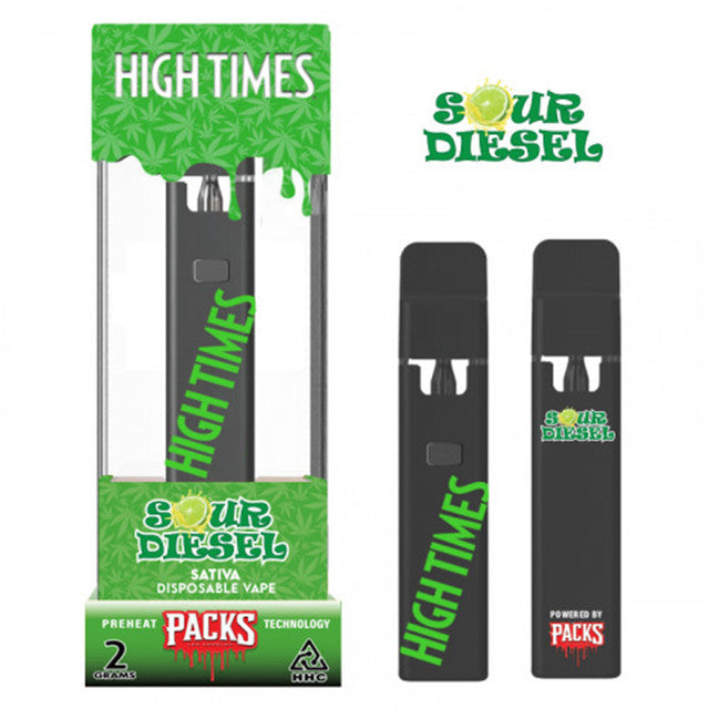 PACKS HIGH TIMES HHC + THC-P DISPOSABLE 2G - Sour Diesel (Sativa) 