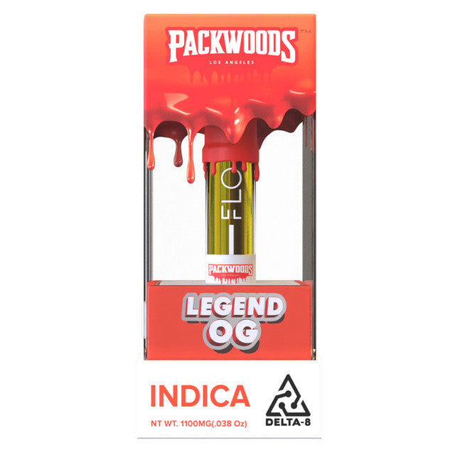 Packwoods X FLO Delta 8 510 Cartridge 1.1g -  Legend OG (Indica)