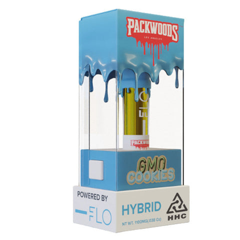 Packwoods X FLO HHC 510 Cartridge 1.1G - GMO Cookies (Hybrid)