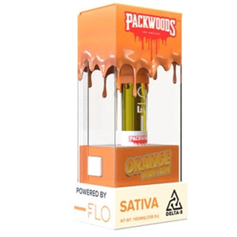 Packwoods X FLO Delta 8 510 Cartridge 1.1g - Orange Eruption (Sativa)