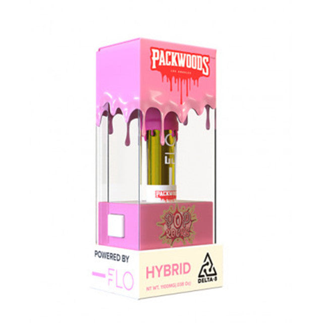Packwoods X FLO Delta 8 510 Cartridge 1.1g -  Pop Rocks (Hybrid) 