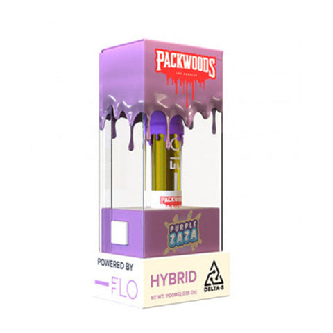 Packwoods X FLO Delta 8 510 Cartridge 1.1g -  Purple Zaza (Hybrid)