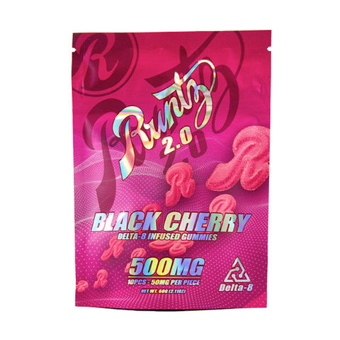 Runtz 2.0 500MG Delta 8 Infused Gummies - Black Cherry 