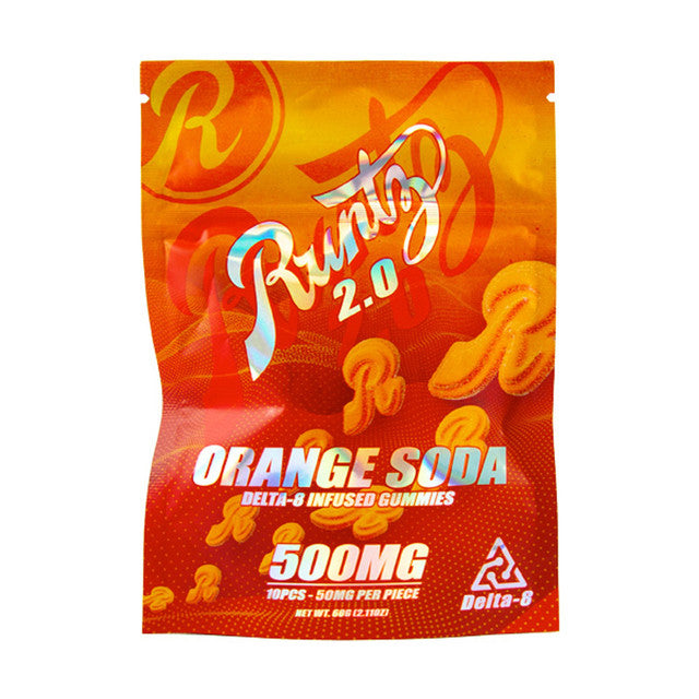 Runtz 2.0 500MG Delta 8 Infused Gummies - Orange Soda 