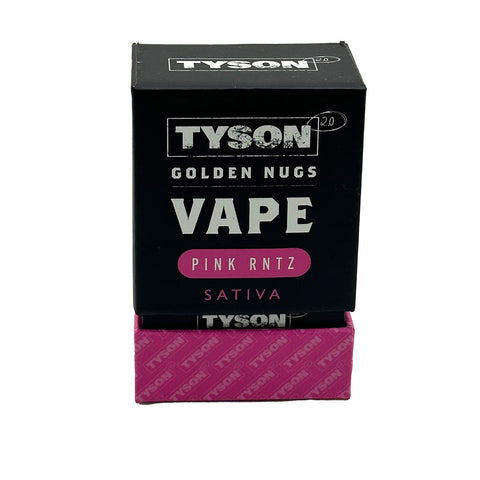TYSON 2.0 GOLDEN NUGS Live Rosin 3G (THCP + THCB + HHCP + THCH + D8) Disposable Vape - Pink RNTZ 