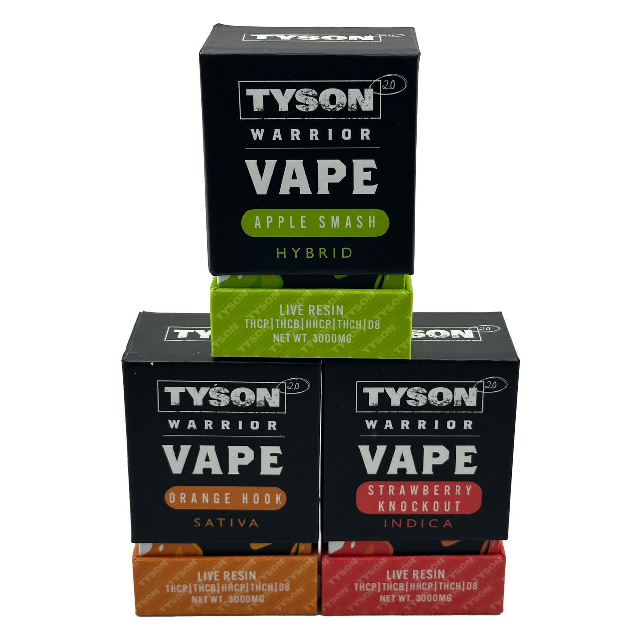 TYSON 2.0 WARRIOR Live Resin 3G (THCP + THCB + HHCP + THCH + D8) Disposable Vape 