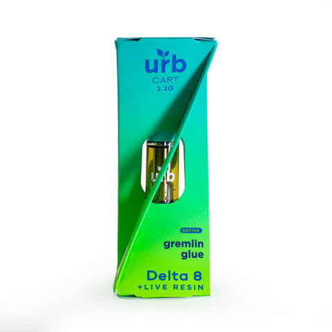 Urb 2.2G Delta 8 Flash Frozen Cultivar + Live Resin Vape Cartridge - Gremlin Glue (Sativa)