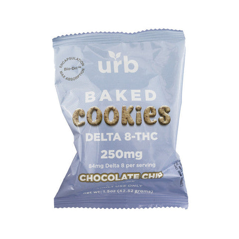 Urb 250MG Delta-8 THC Baked Cookies - Chocolate Chip
