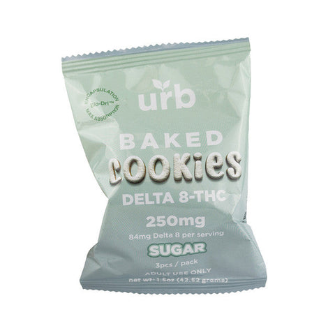 Urb 250MG Delta-8 THC Baked Cookies - Sugar 