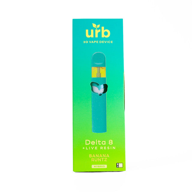Urb 3G Delta 8 + Live Resin Disposable Vape Device - Banana Runtz 