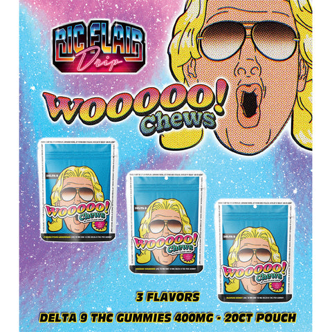 WOOOOO! Chews By RIC FLAIR Drip Delta 9 THC Gummies 400MG - 20ct Pouch