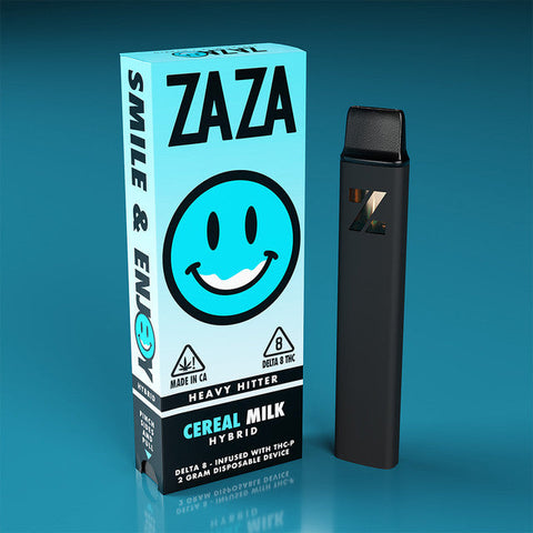 ZAZA Heavy Hitter 2G Delta 8 - Infused With THC-P Rechargeable Disposable Vape Pen -  Cereal Milk (Hybrid)