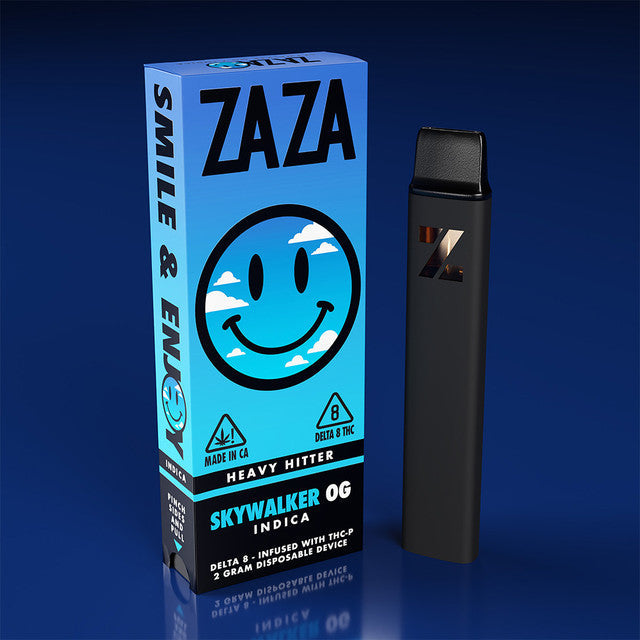 ZAZA Heavy Hitter 2G Delta 8 - Infused With THC-P Rechargeable Disposable Vape Pen - Skywalker OG (Indica) 