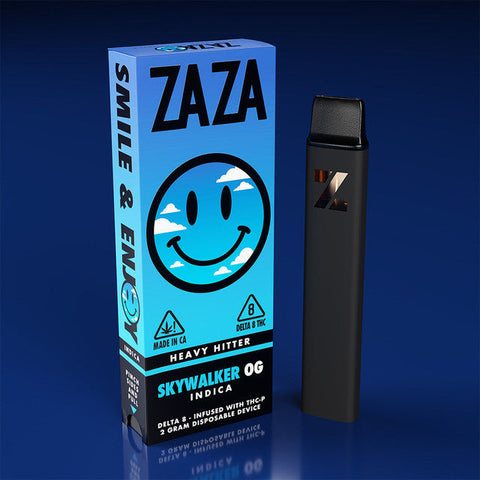ZAZA Heavy Hitter 2G Delta 8 - Infused With THC-P Rechargeable Disposable Vape Pen - Skywalker OG (Indica) 