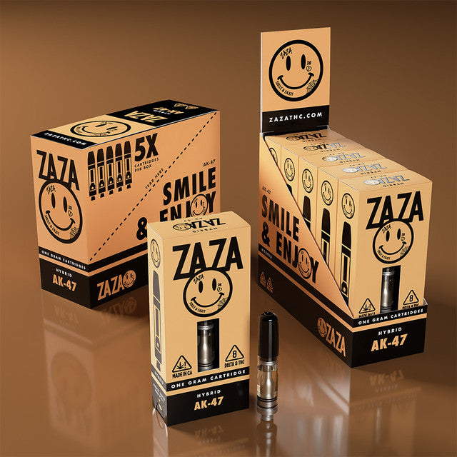 ZAZA Delta 8 510 Cartridges 1 Gram - AK-47 (Hybrid)