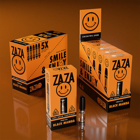 ZAZA Delta 8 510 Cartridges 1 Gram -Black Mamba (Indica)