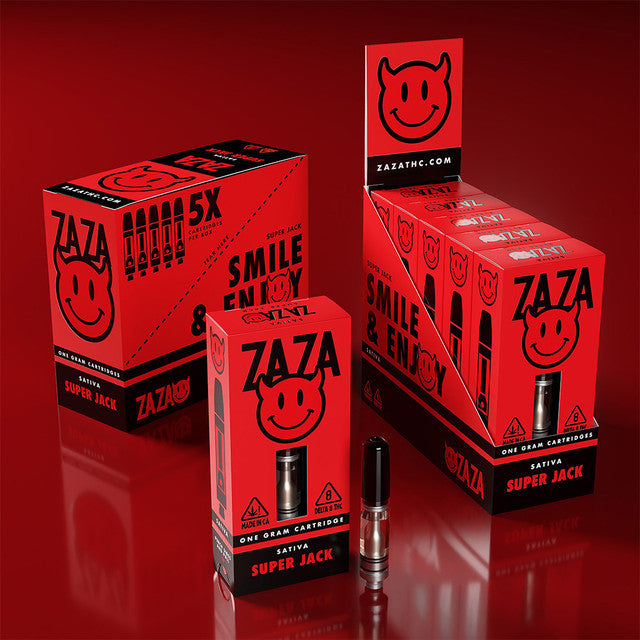 ZAZA Delta 8 510 Cartridges 1 Gram -Super Jack (Sativa) 