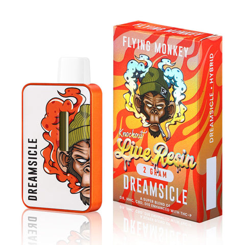 Flying Monkey Live Resin Knockout Blend Disposable Vape | 2000mg - Dreamsicle 
