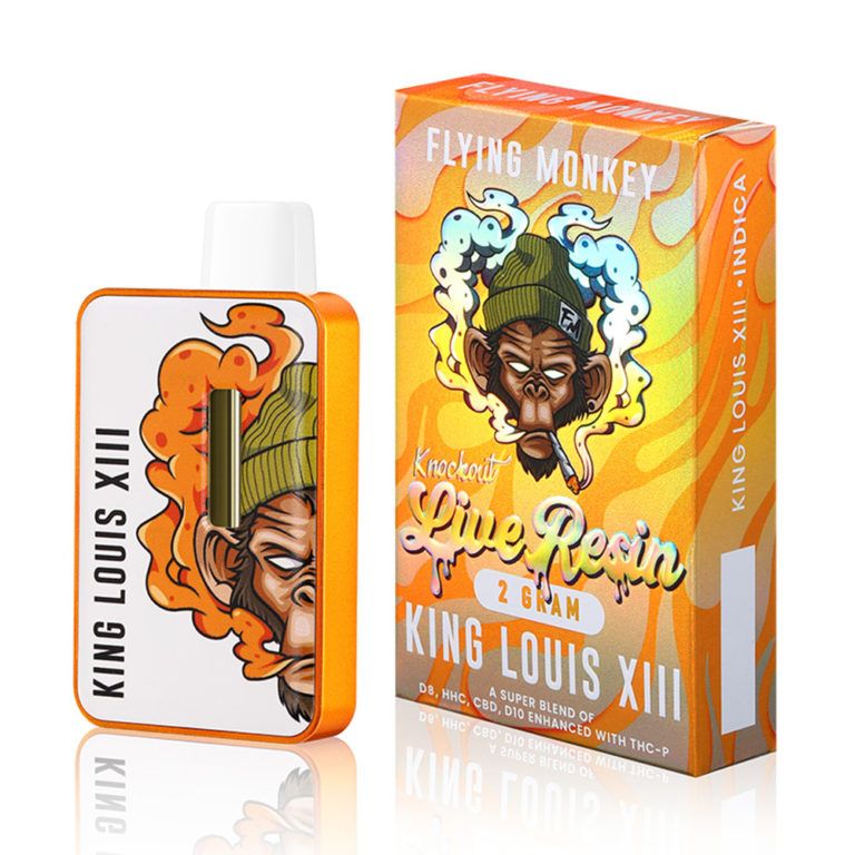 Flying Monkey Live Resin Knockout Blend Disposable Vape | 2000mg - King Louis XIII 