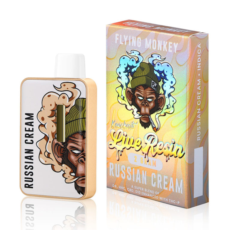 Flying Monkey Live Resin Knockout Blend Disposable Vape | 2000mg - Russian Cream 