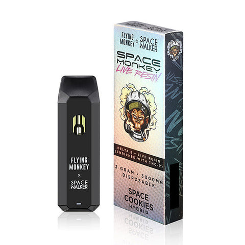 Space Monkey Live Resin Delta 8 Disposables | 3g